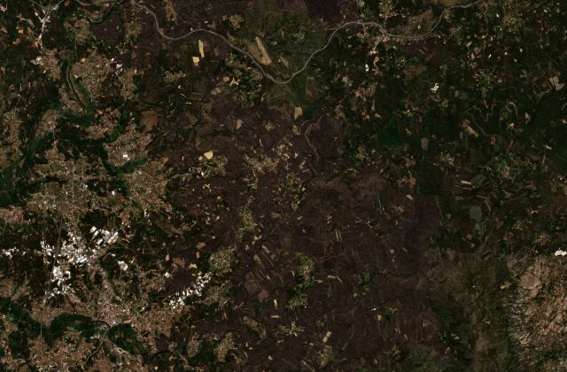 Leégett terület műholdról, 2026. 09. 18.