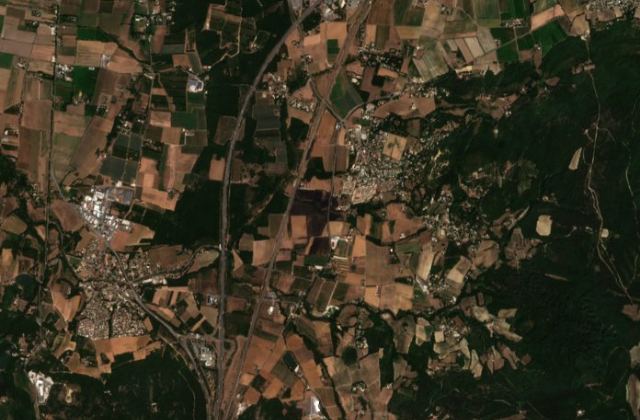 Leégett terület műholdról, 2026. 08. 18.