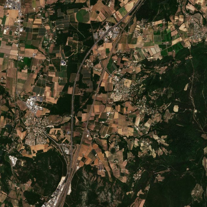 A terület a tűz előtt, 2026. augusztus 6.