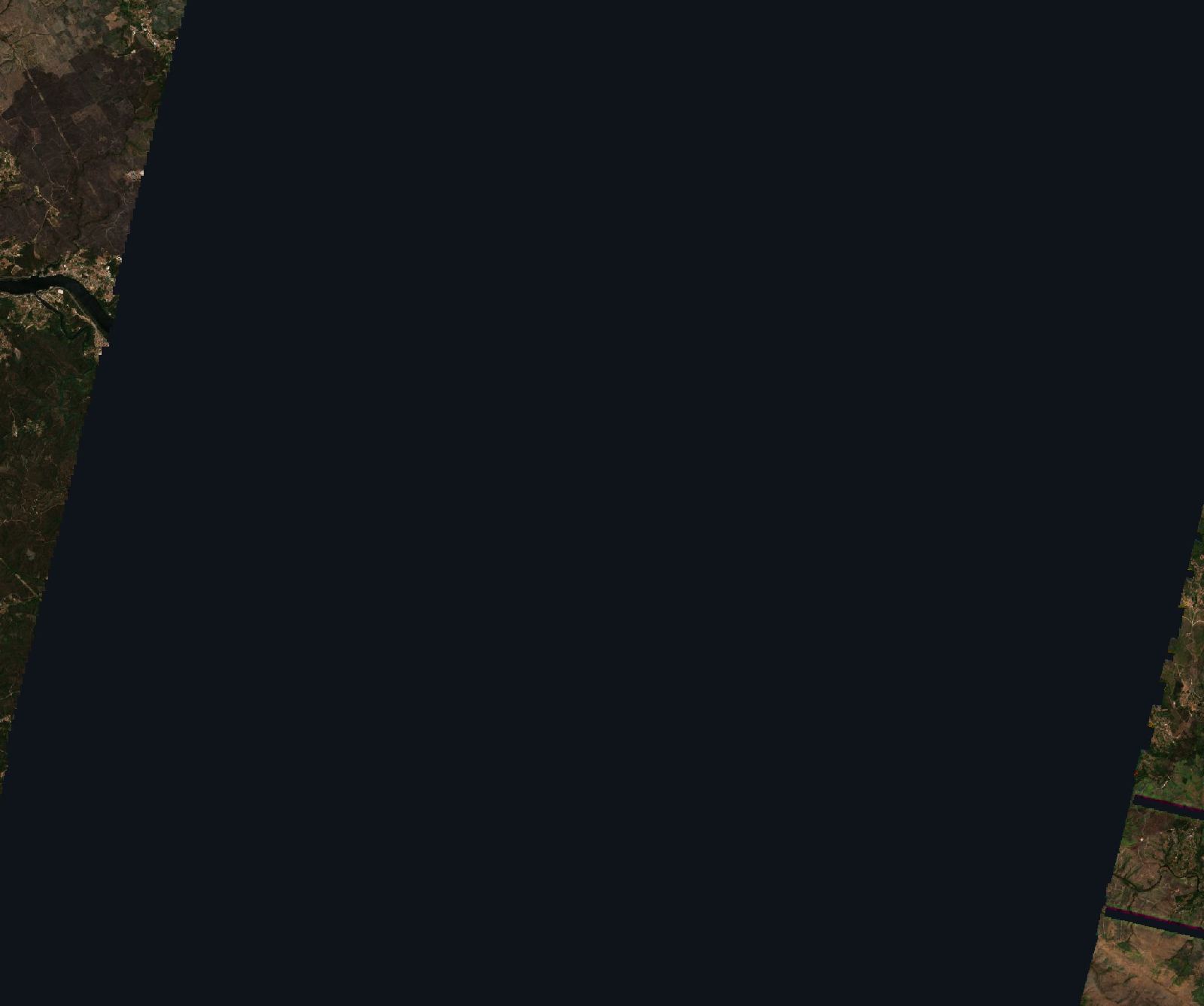A terület a tűz után, 2025. augusztus 3.