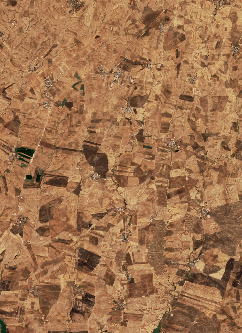 A Bağdere térségében pusztító tűz leégett területe műholdról, 2026. szeptember 20.