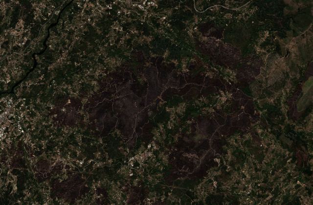 Leégett terület műholdról, 2026. 08. 22.