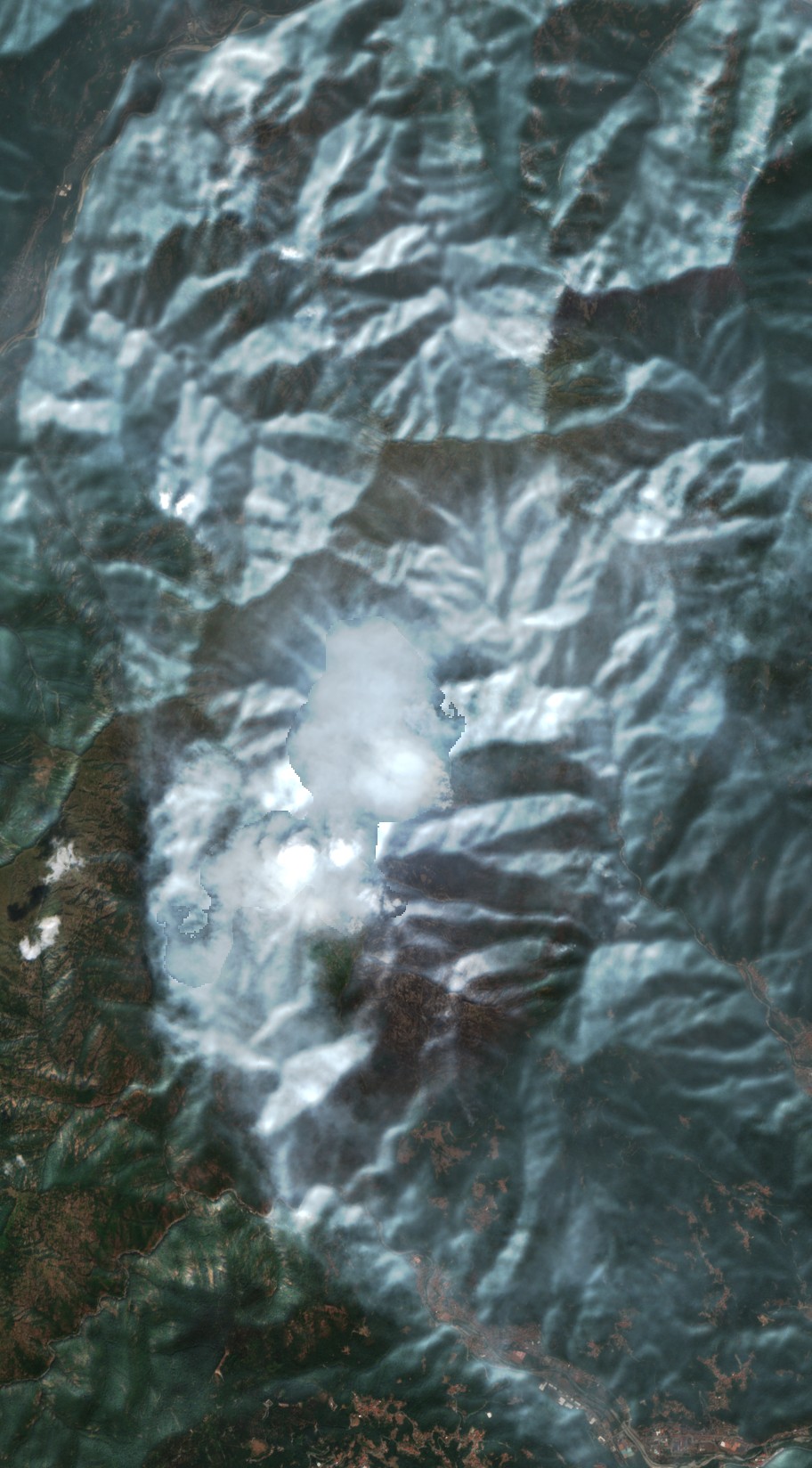 Biella térségében — műholdfelvétel