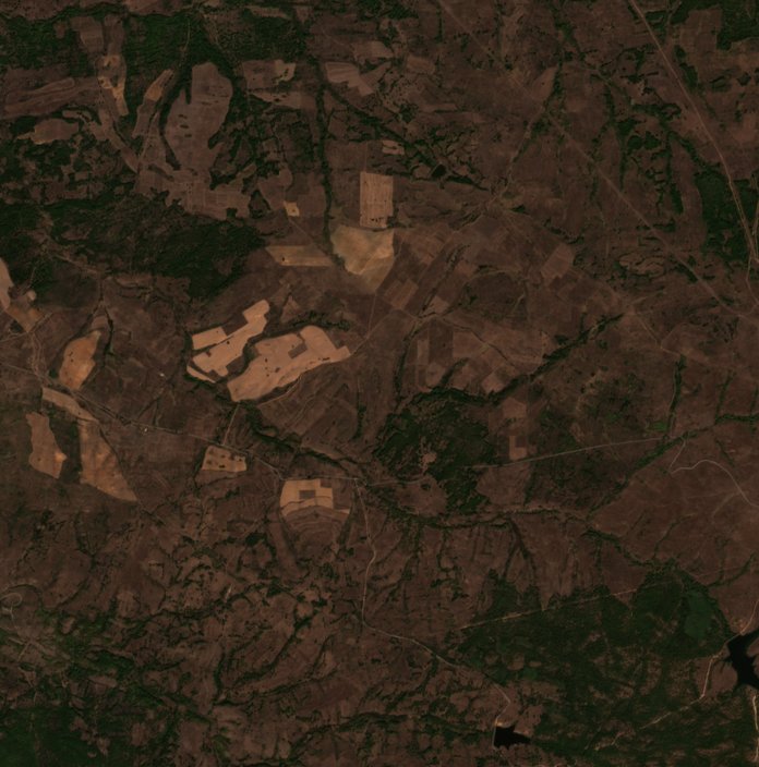 A terület a tűz után, 2026. október 5.