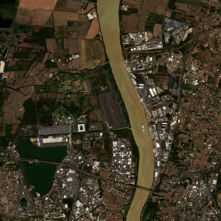 A Bordeaux térségében pusztító tűz leégett területe műholdról, 2026. szeptember 19.