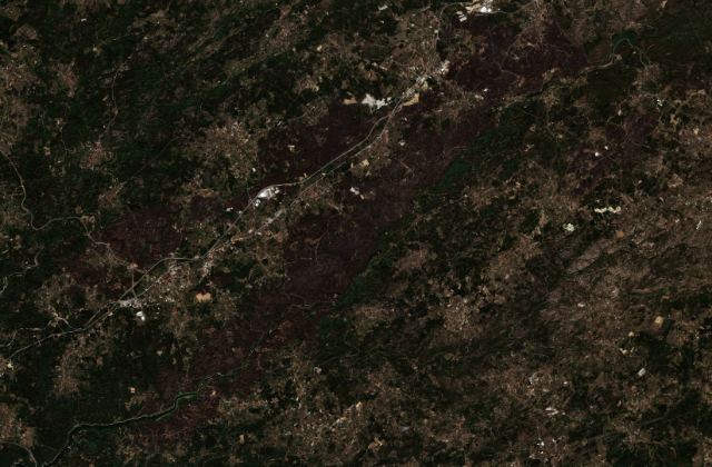 Leégett terület műholdról, 2024. 09. 16.