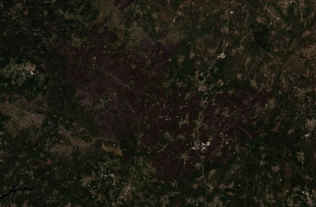 Leégett terület műholdról, 2024. 09. 14.