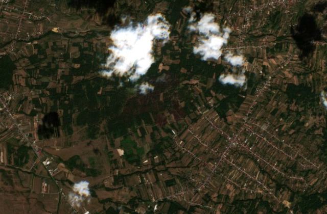 Leégett terület műholdról, 2026. 08. 16.