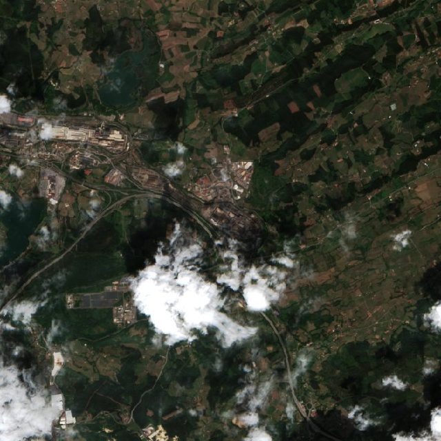 Leégett terület műholdról, 2026. 08. 18.
