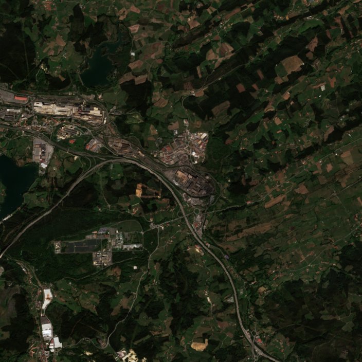 A Corvera de Asturias térségében pusztító tűz leégett területe műholdról, 2026. szeptember 24.