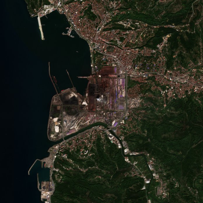 A Ereğli térségében pusztító tűz leégett területe műholdról, 2026. szeptember 9.