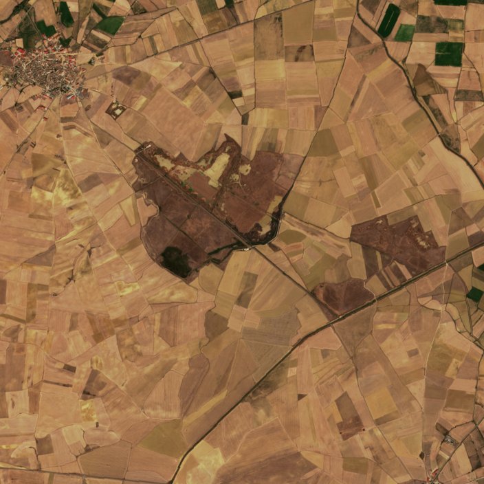 A Fuentes de Nava térségében pusztító tűz leégett területe műholdról, 2026. szeptember 24.