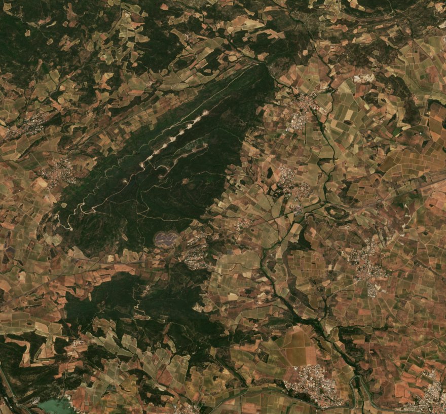 A terület a tűz előtt, 2026. június 25.