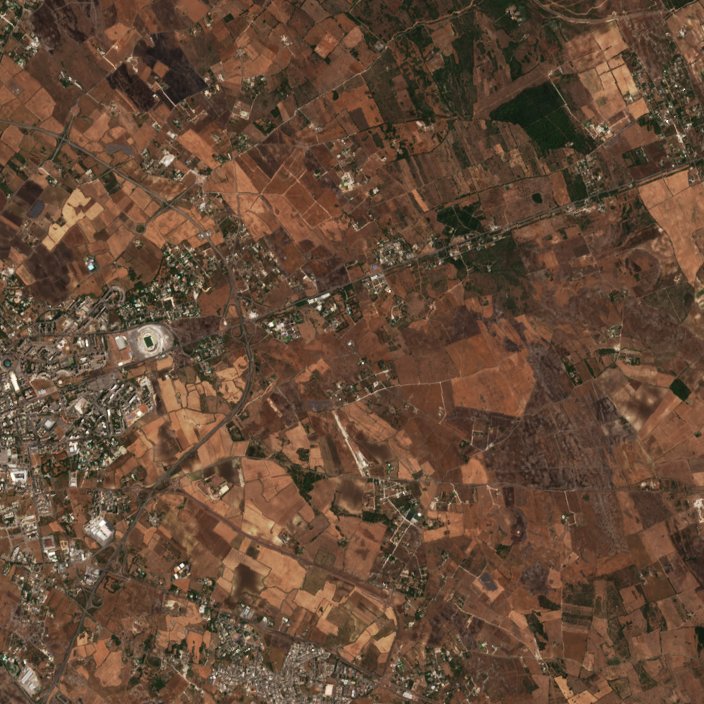 A terület a tűz előtt, 2026. augusztus 1.