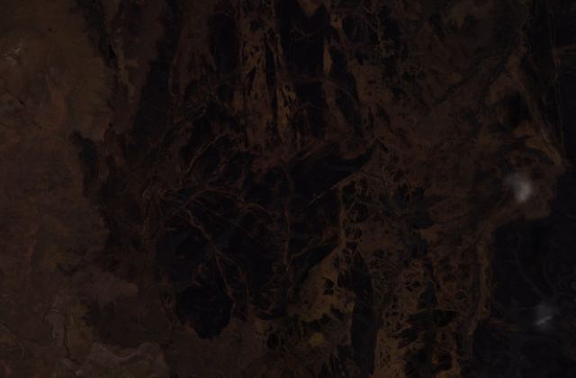 Leégett terület műholdról — Mirny térségében