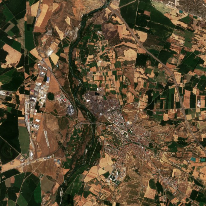 A terület a tűz előtt, 2026. augusztus 2.