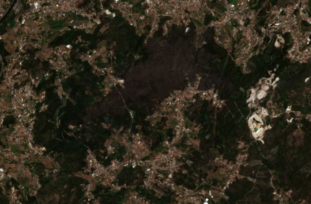 Leégett terület műholdról, 2026. 08. 17.