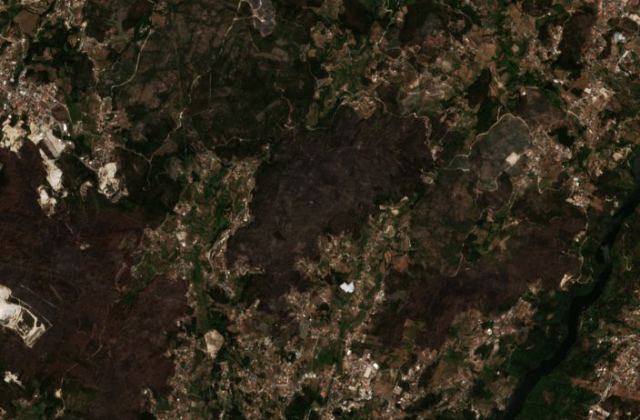 Leégett terület műholdról, 2026. 08. 16.