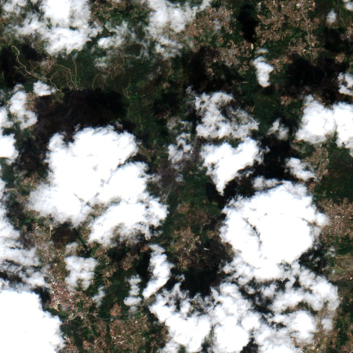 Leégett terület műholdról — Ponteareas