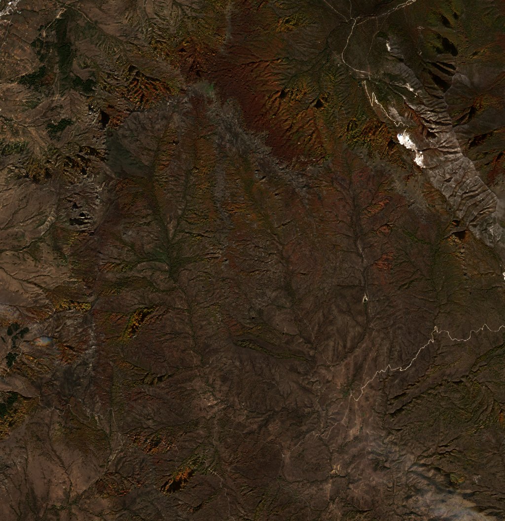 Leégett terület műholdról — Prilep