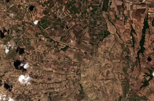 Leégett terület műholdról, 2026. 08. 20.