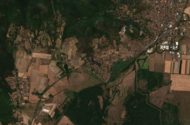 Leégett terület műholdról, 2026. 08. 14.