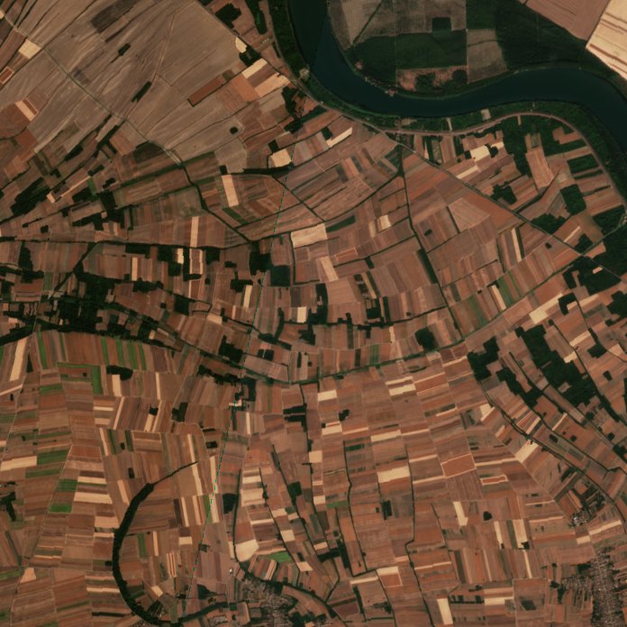 A terület a tűz előtt, 2026. szeptember 7.
