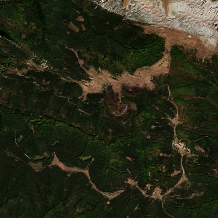 Leégett erdő Spanyolország — Sentinel-2 műholdfelvétel, 2026-09-26