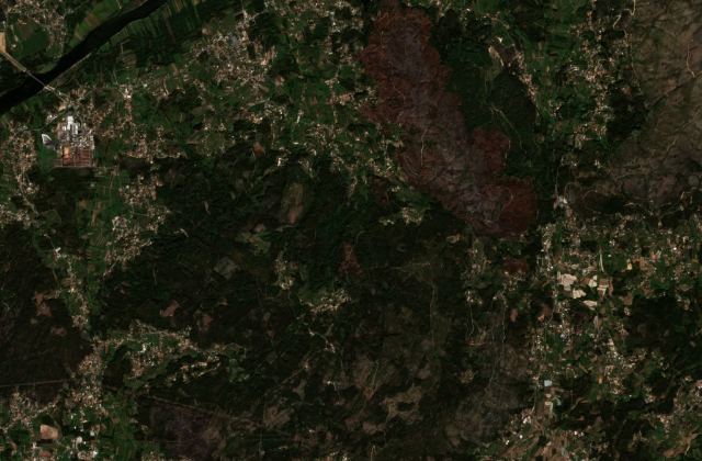 Leégett terület műholdról, 2026. 08. 16.